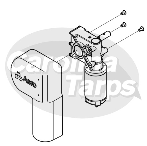 0755-627000 Aero (OEM) 12-Volt Motor w/ Cover, 60:1, Short Shaft, 1.8 HP